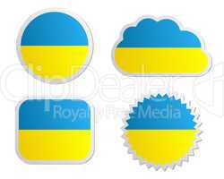 Fahne Ukraine Sticker