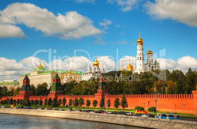 Overview of Kremlin in Moscow