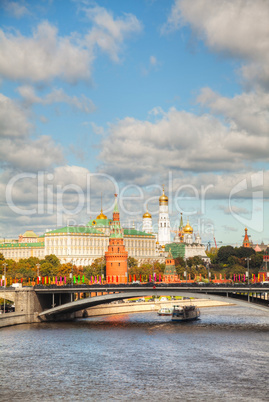 Overview of Kremlin in Moscow