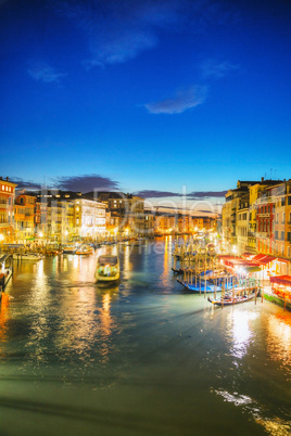 Venice at night time