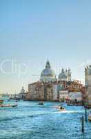 View to Basilica Di Santa Maria della Salute in Venice