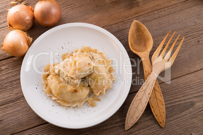 Pierogi.Polish dish .