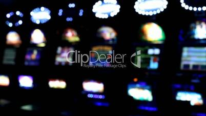 Slot machines videopoker angle view