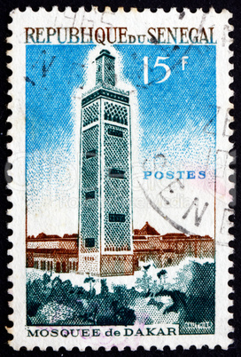 Postage stamp Senegal 1964 Mosque, Dakar