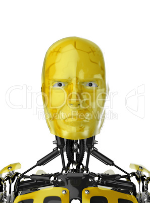 Cyborg Face - Yellow