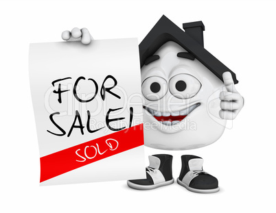 Kleines 3D Haus Schwarz - For Sale! Sold