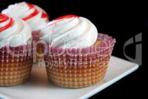 Homemade cupcakes with cream