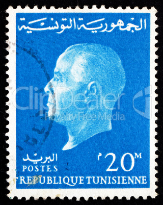 Postage stamp Tunisia 1962 Habib Bourguiba, President