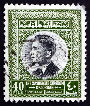 Postage stamp Jordan 1959 Hussein, King of Jordan