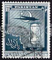 Postage stamp Pakistan 1951 Star and Crescent