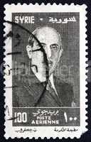 Postage stamp Syria 1956 Shukri el Kouatly