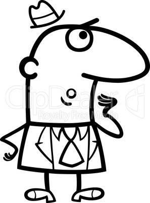 surprised man cartoon illustration