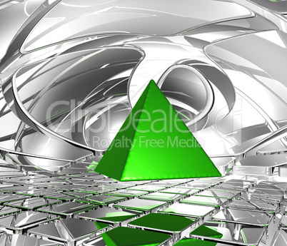 grüne pyramide