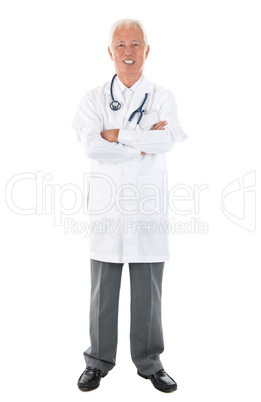 Asian senior doctor