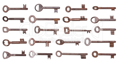 old rusty keys