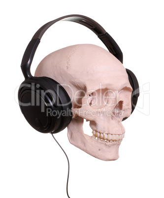 cranium with headphones