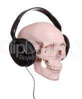 cranium with headphones