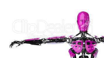 Pink Roboter
