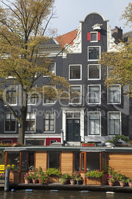 Hausboote in Amsterdam, Niederlande