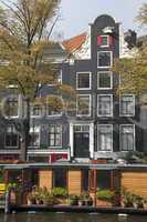 Hausboote in Amsterdam, Niederlande
