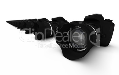DSLR Konzept - Digitale Spiegelreflexkameras in Reihe 1