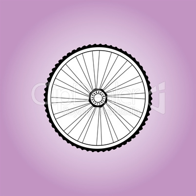Aerodynamic front road or time trial wheel with tyre