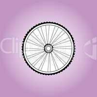 Aerodynamic front road or time trial wheel with tyre