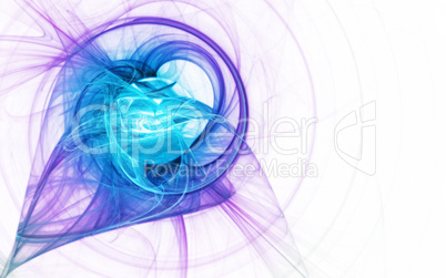 Cosmic Plasma Flow Lines Blue Purple