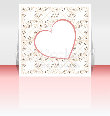 Abstract background or cover with love heart