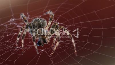 Macro shot of spider