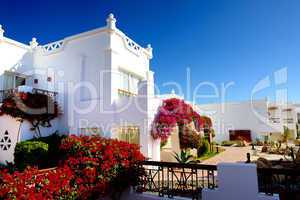 Villa decoration at the luxury hotel, Sharm el Sheikh, Egypt