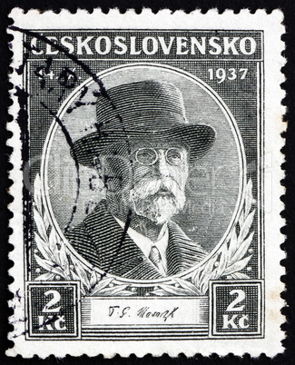 Postage stamp Czechoslovakia 1937 Tomas Garrigue Masaryk