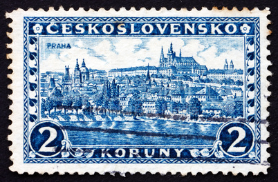 Postage stamp Czechoslovakia 1926 Hradcany at Prague