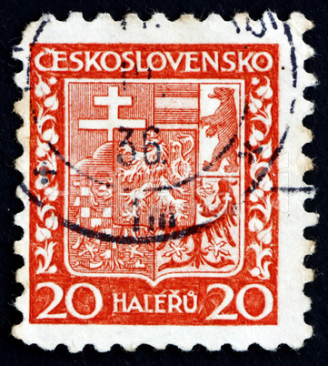 Postage stamp Czechoslovakia 1929 Coat of Arms
