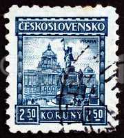 Postage stamp Czechoslovakia 1929 Statue of St. Wenceslas