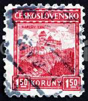 Postage stamp Czechoslovakia 1926 Karlstein Castle