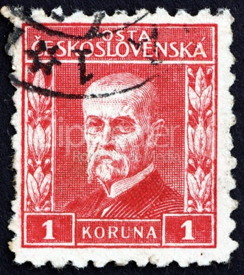Postage stamp Czechoslovakia 1925 Tomas Garrigue Masaryk