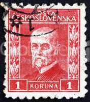 Postage stamp Czechoslovakia 1925 Tomas Garrigue Masaryk