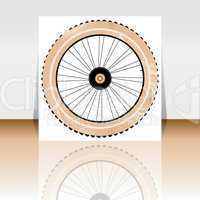 Bike wheel - flyer or cover design