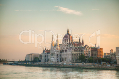 Hungarian Parliament building in Budapest