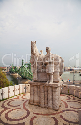 Statue of Saint Stephen I in Budapest