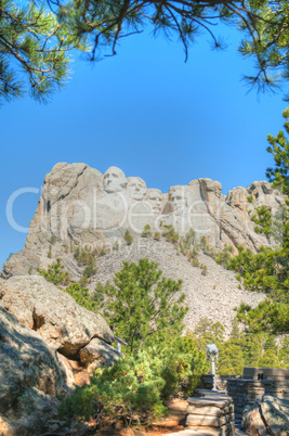 Mount Rushmore monument in South Dakota