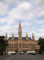 Rathaus (City hall) in Vienna, Austria in the morning