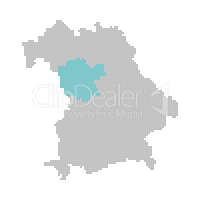 Pixel Bayernkarte: Mittelfranken