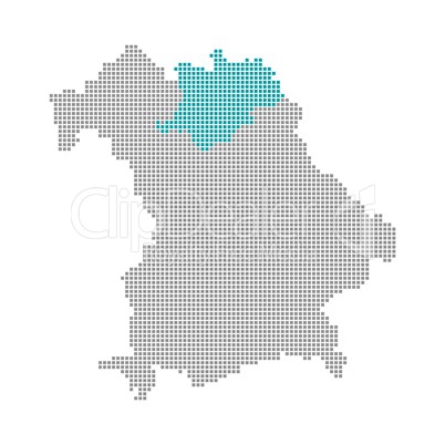 Pixel Bayernkarte: Oberfranken