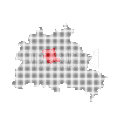 Pixel Berlinkarte: Bezirk Mitte
