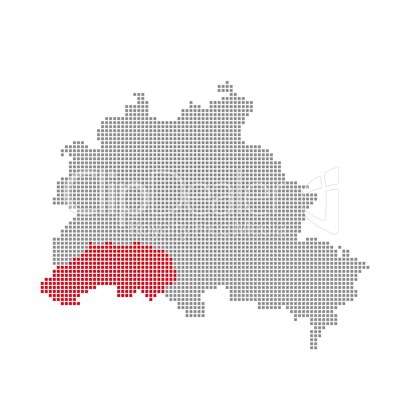 Pixel Berlinkarte: Bezirk Steglitz-Zehlendorf