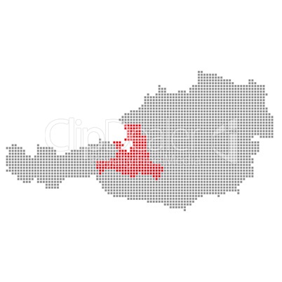 Pixel Österreichkarte: Salzburg
