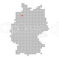 Pixel Deutschlandkarte: Bremen
