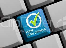 Your vote counts - Online abstimmen